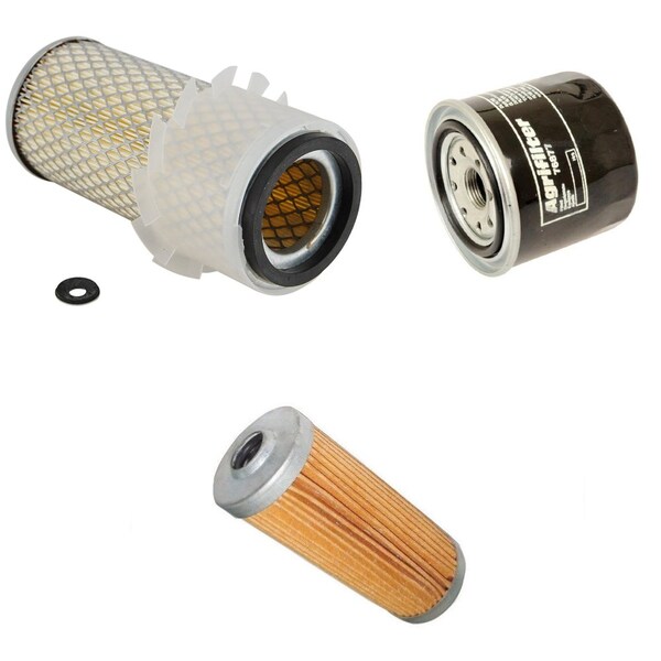 Aic Replacement Parts New Filter Kit Air/Fuel/Oil Fits Yanmar Tractor YM220D YM2202 YM2202D YM226 - 86512886-FILTERKIT