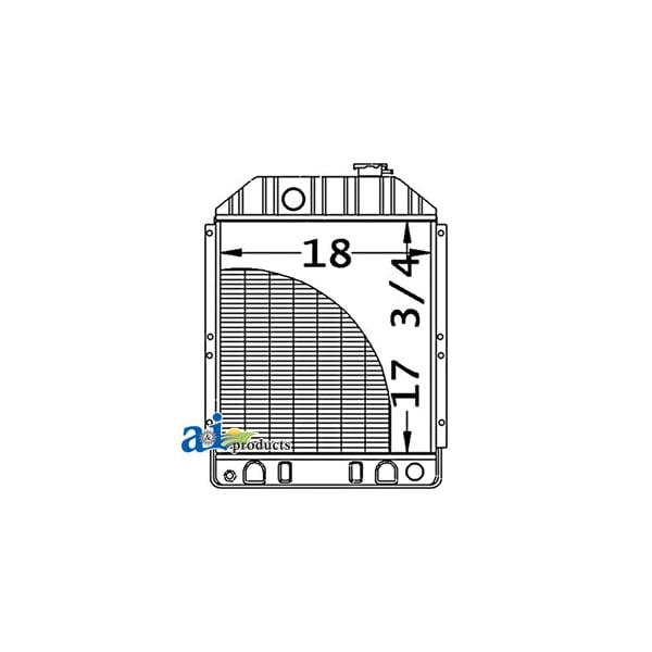 A & I Products Radiator 22" x23" x10" - A-MG771716