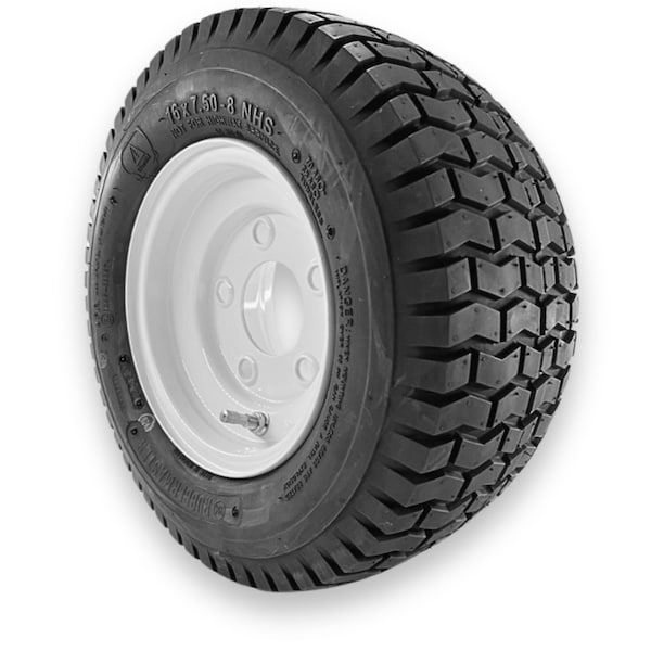 Rubbermaster - Steel Master Rubbermaster 16x7.50-8 4 Ply Turf Tire and 5 on 4.5 Stamped Wheel Assembly - 598981