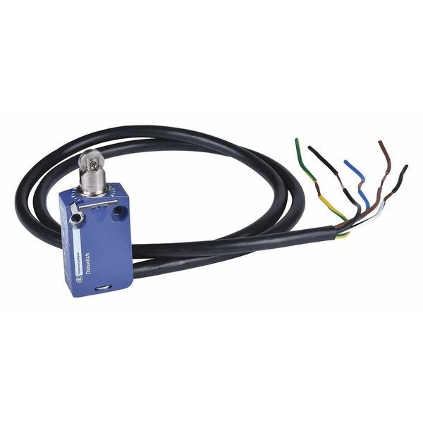 Interruptor de límite Telemecanique Sensors, Pistón, Rodillo, 1NC/1NO, 15A @ 240V AC, Ubicación del actuador: Superior - XCMD2502L1