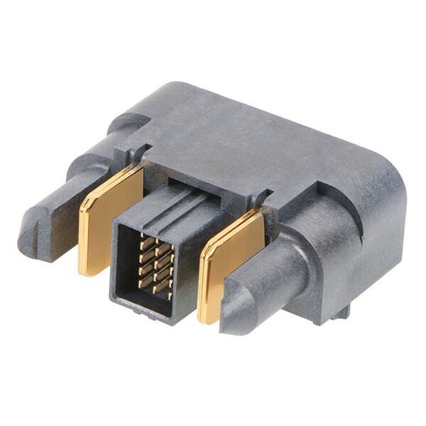 Ensamble de conector Molex Extreme Guardian en ángulo recto con pasadores guía, 1 circuito de alimentación, 15 circuitos de señal - 2141130011