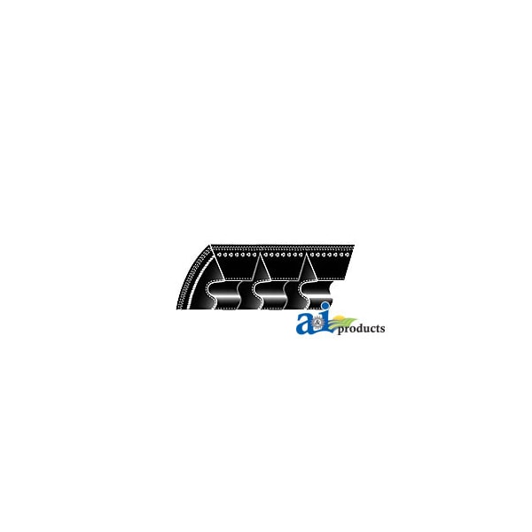 A & I Products Cogged Wedge Banded V-Belt ( 5/8" X 100") 36" x36" x3.25" - A-5VX1000/05