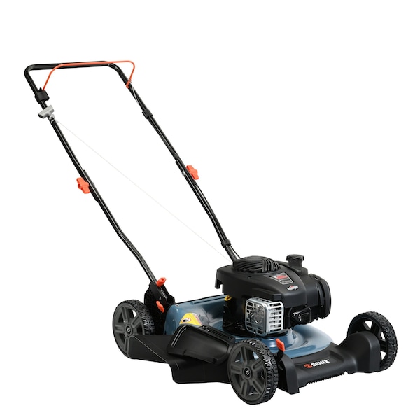 Senix 21 in Gas Lawn Mower, 125cc 4-Cycle Briggs & Stratton Engine, 2 in-1 Push Lawnmower, 6 Height Adjust - LSPG-M4