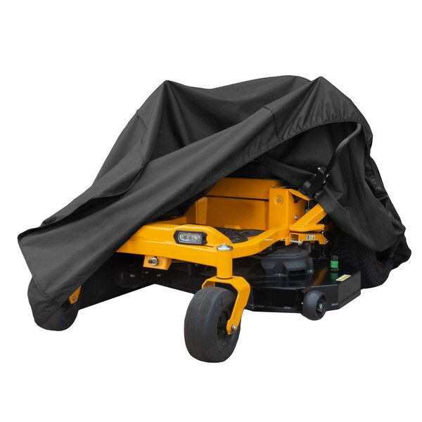 Modern Leisure Chalet Zero-Turn & Riding Lawnmower Cover, Fits Decks up to 62 in., 82 in. Lx5 in. Wx47 in. H, Black - 3042