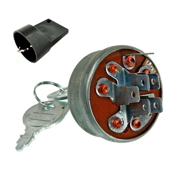 Aic Replacement Parts Ignition Switch w/ BELL KEY UPGRADE Fits Wright Stander 52420008, 20420002 - 33-399-KEY