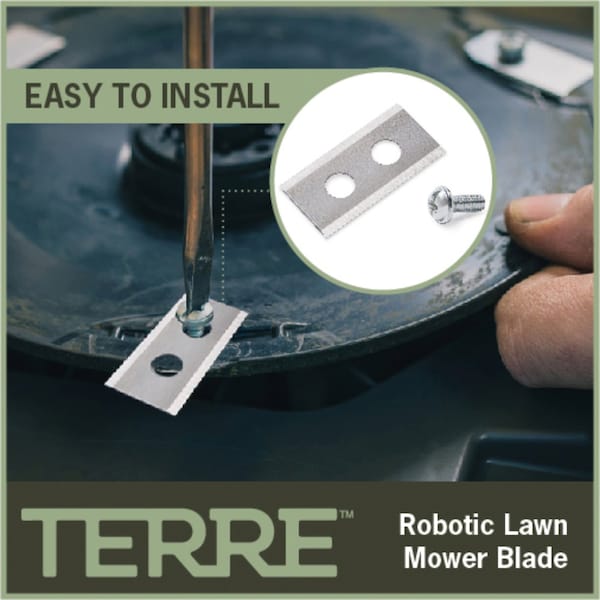 T Terre Robotic Lawn Mower Blades 30 Pack Compatible with Worx Landroid models, 30PK - 43-WOR-2700-30