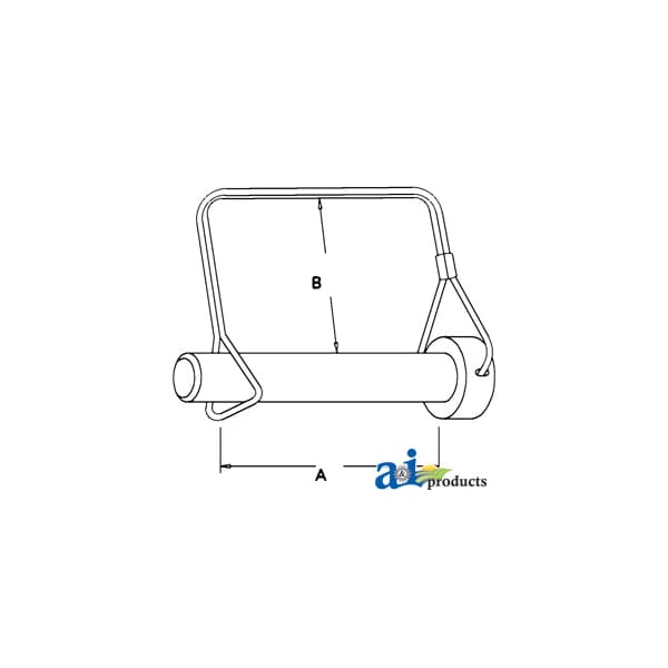 A & I Products Pin, 1/4" x 2-1/4", Round Lock (5 pk) 6" x4" x2" - A-SPR101