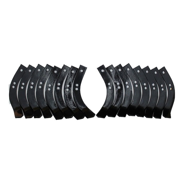 Aftermarket Rototiller Tine Set W/Hardware fits Troybilt Horse Pony Replaces - 1901118