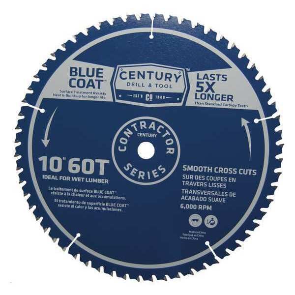 Century Drill & Tool 10", 60-Teeth Contractor Finishing Blade - 10216
