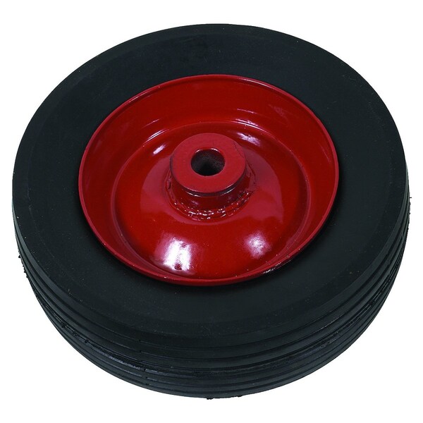 A & I Products WHEEL-DECK, 6X1.75, RIBBED, STEEL-RED 6" x6" x1.9" - A-B1SB5873