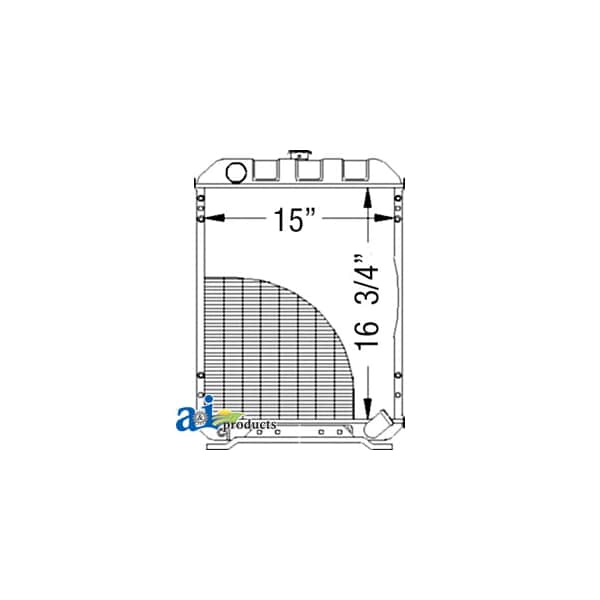 A & I Products Radiator 27.5" x23" x9" - A-M804383