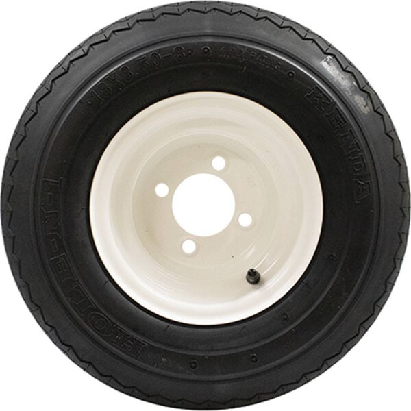 Stens 18x8.50-8 Lawn Mower Wheel Assembly, Hole-N-One, White - 160-540