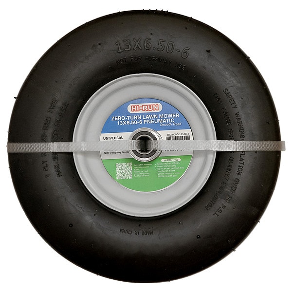 Hi-Run 13X6.50-6 Lawn Mower Tire, Smooth, 30 psi - PL1004