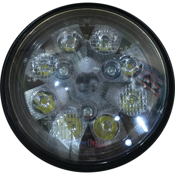 Tiger Lights 24W LED Sealed Round Hi/Lo Beam 12V For John Deere 6100 Flood/Spot Offroad Light - TL3020