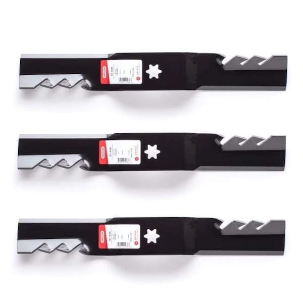 Oregon Lawn Mower Blades 3-pc Set, Gator G3, 17-7/8'' 91-938 for 50'' Deck, Cub Cadet, MTD - 528922