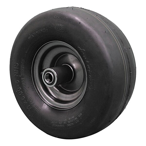 Antego 11 x 6-5 in Lawn Mower Tire & Wheel Assembly, Gray, 2 PK - A5300610810804116005