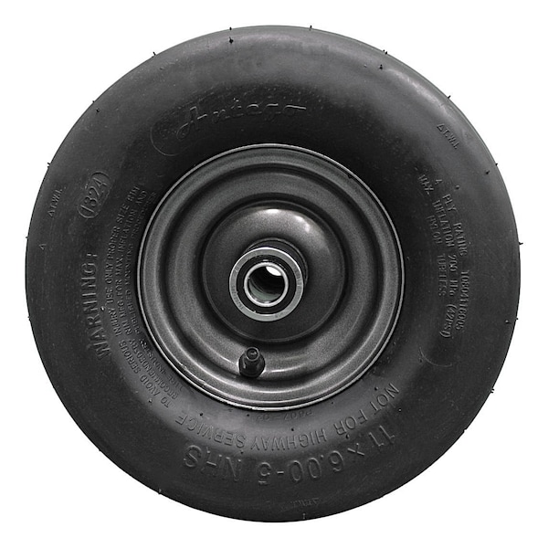 Antego 11 x 6-5 in Lawn Mower Tire & Wheel Assembly, Gray, 2 PK - A5300610810804116005