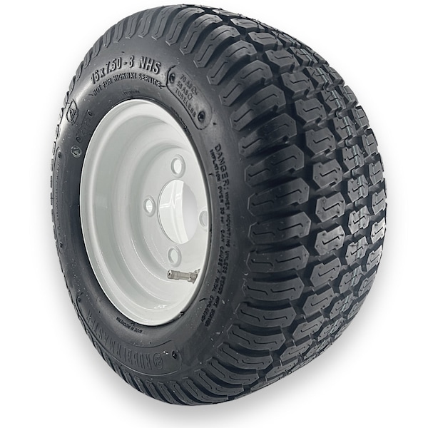 Rubbermaster - Steel Master Rubbermaster 16x7.50-8 4 Ply S-Turf Tire and 4 on 4 Stamped Wheel Assembly - 598984