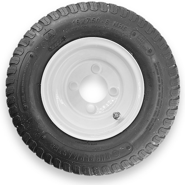 Rubbermaster - Steel Master Rubbermaster 16x7.50-8 4 Ply S-Turf Tire and 4 on 4 Stamped Wheel Assembly - 598984
