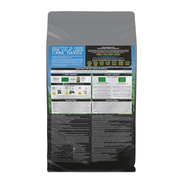 Scotts Scotts Turf Builder Triple Action Weed & Feed Lawn Fertilizer For Multiple Grass Types 4000 sq ft - 26005