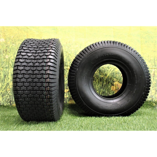 Antego 20 x 8-8 in Lawn Mower Tire & Wheel, 4 Ply, Black, 2 PK - T0104208008