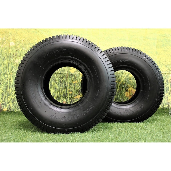 Antego 20 x 8-8 in Lawn Mower Tire & Wheel, 4 Ply, Black, 2 PK - T0104208008