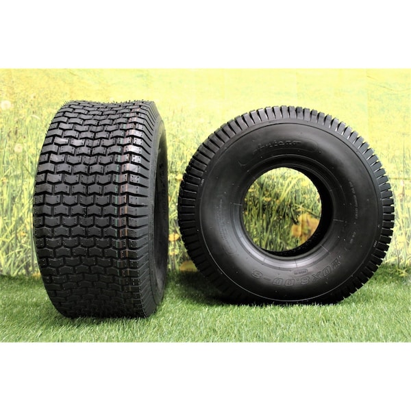 Antego 20 x 8-8 in Lawn Mower Tire & Wheel, 4 Ply, Black, 2 PK - T0104208008