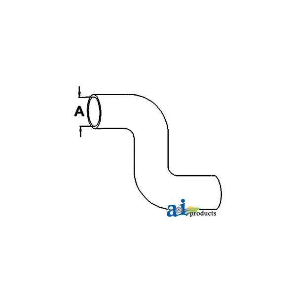 A & I Products Radiator Hose, Upper 9" x3" x1" - A-SBA310160780