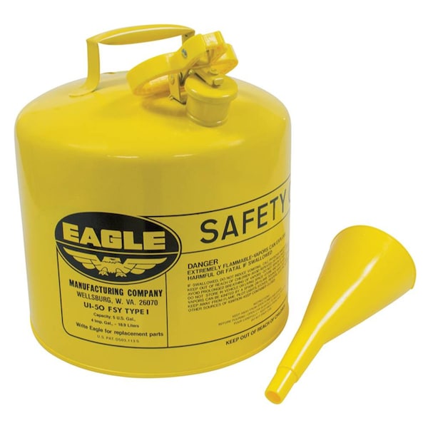 Stens Metal Safety Diesel Can 765-200 Eagle 5 Gallon With Funnel - 765-200