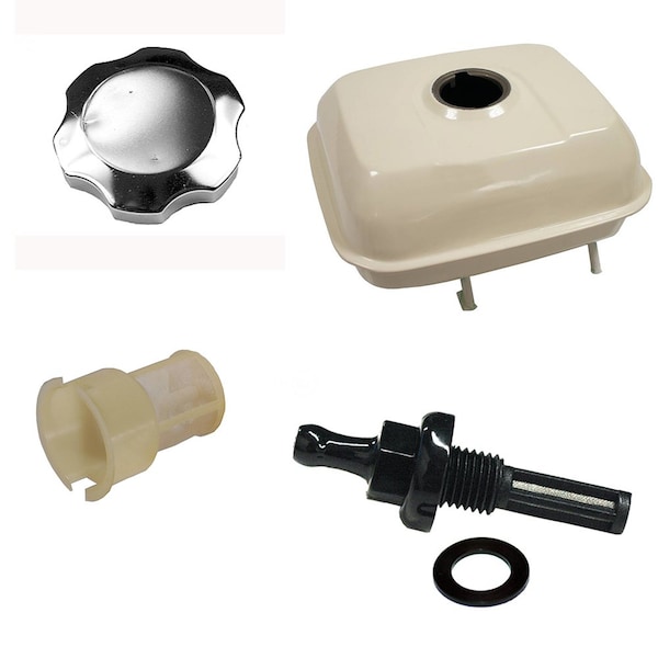 Aic Replacement Parts New Fuel Gas Tank Cap Joint and Filter Fits Honda GX340 GX390 GX240 GX270 - 474759-FUELTANKKIT