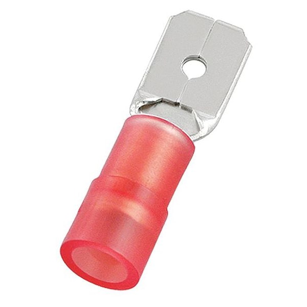 Desconexión masculina Power First, Roja, 22-16AWG, paquete de 100 - 24C789