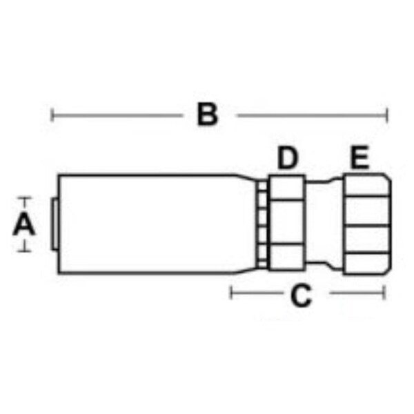 Aftermarket FJX-16-16l Female JIC 37Deg - Swivel - Straight HY16-16FJ 16U-616 - FJX-16-16