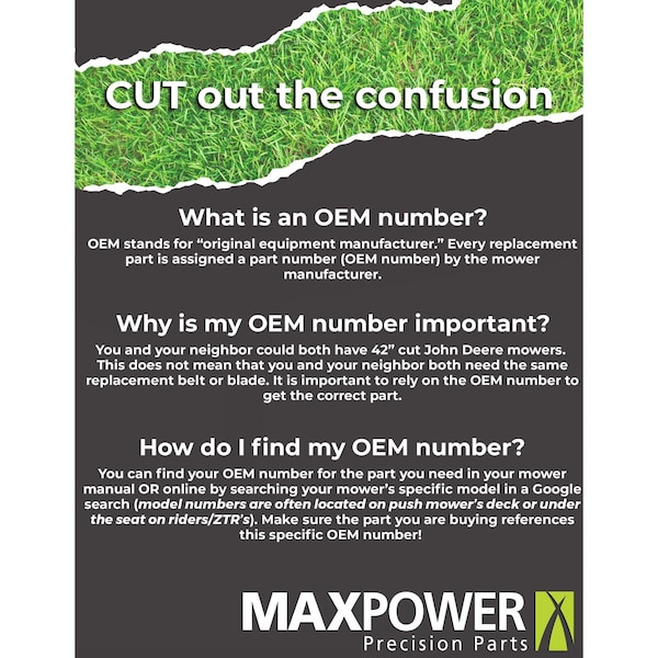 Maxpower MaxPower 42 in. Standard Mower Blade Set For Riding Mowers 2 pk - 561713