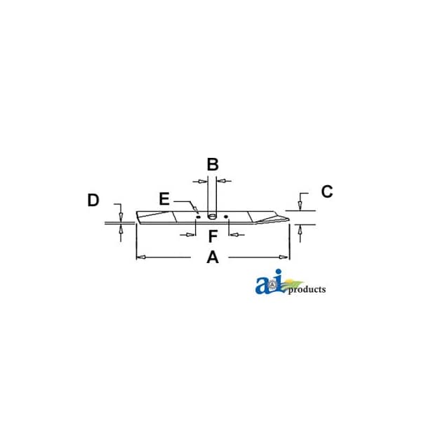 A & I Products BLADE-MOWER, 21", 1/2", HD 20.96" x2.5" x0.29" - A-B1GH1902