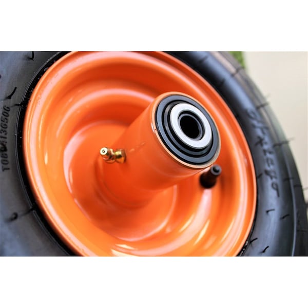 Antego 13 x 6.5-6 in Lawn Mower Wheel Assembly, 4 Ply, Smooth, Gold, 2 PK - A6451210530804136506