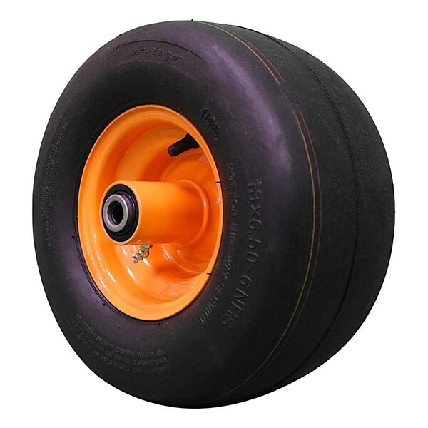 Antego 13 x 6.5-6 in Lawn Mower Wheel Assembly, 4 Ply, Smooth, Gold, 2 PK - A6451210530804136506