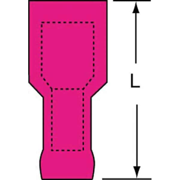 Desconexión Hembra de 3M, Rojo, 22-18AWG, Paquete de 1000 - MNGI18-250DFIK