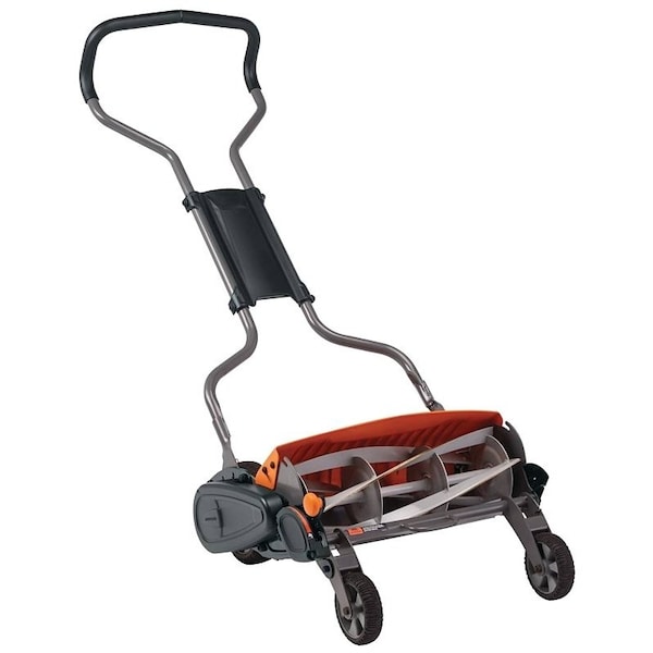 Fiskars StaySharp 3620501001 Reel Lawn Mower, 18 in W Cutting, Reel Blade - 362050-1002/1