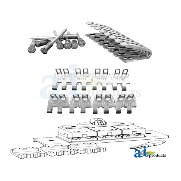 A & I Products Alligator Rivet Plate Lacing pkg. 21.5" x5" x2" - A-1701483