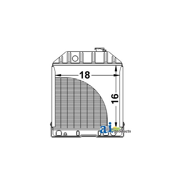 A & I Products Radiator 11" x22" x28" - A-C7NN8005H