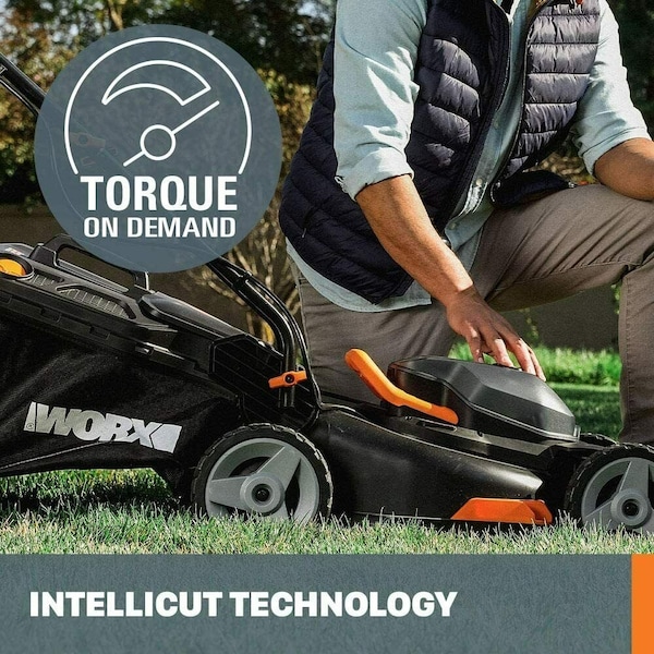 Worx Power Share 40V Lawn Mower and 20V Grass Trimmer Combo Kit - WG911