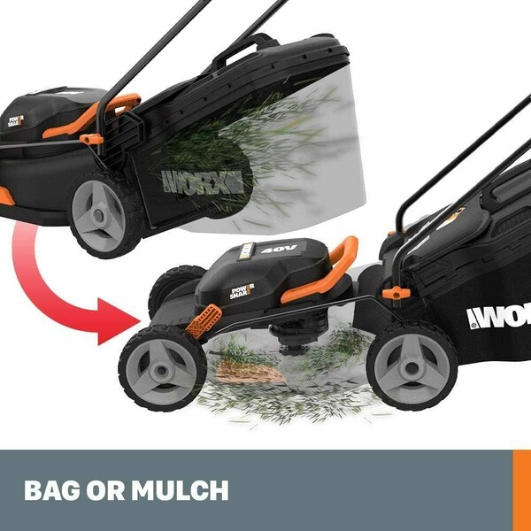 Worx Power Share 40V Lawn Mower and 20V Grass Trimmer Combo Kit - WG911