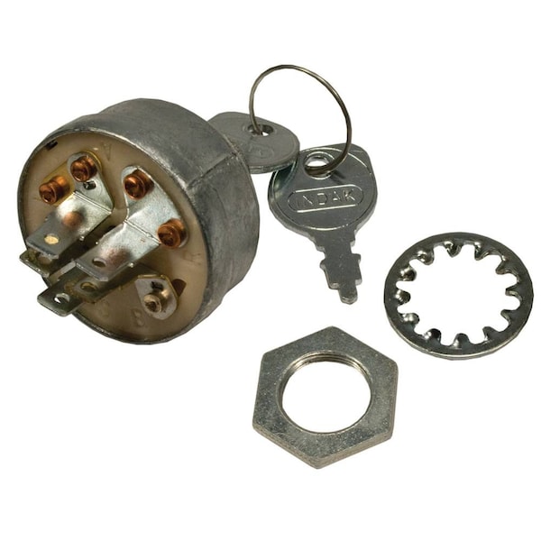 Stens New Ignition Switch For Ayp 583731001, 2683R, Toro 103990, Ignition Type Battery, No Of Positions 3 - 430-512