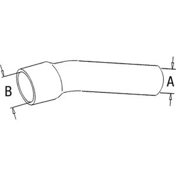Aftermarket New Upper Radiator Hose 2" Smaller ID 2.25" Large ID Fits John Deere 4520 - R46521