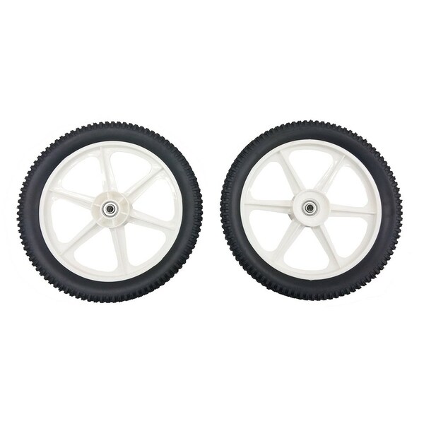 Aic Replacement Parts 2 Wheels 189159 Fits Craftsman Walk Behind Mower 14 Fits Poulan Fits Husqvarna - WHU90-0135_X2