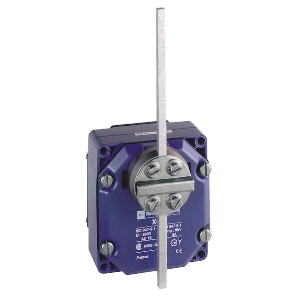 Interruptor de límite Telemecanique Sensors, palanca de varilla, rotativo, 2x(1NC+NO), ubicación del actuador: Lateral - XCRA11