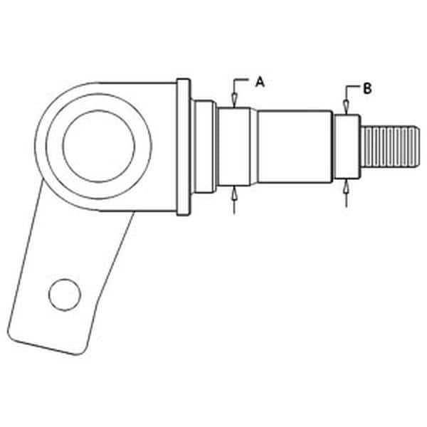 Aic Replacement Parts 335132A1 Spindle L/H - Fits Case 580K, 580SK, 580L, 580SL, 580M, 580SM - 335132A1-PVE