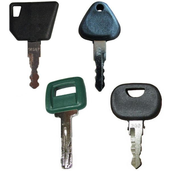 Aic Replacement Parts 4 Keys for Volvo Heavy Equipment Key Set w/ Laser Cut - VOLVO4KEYSET