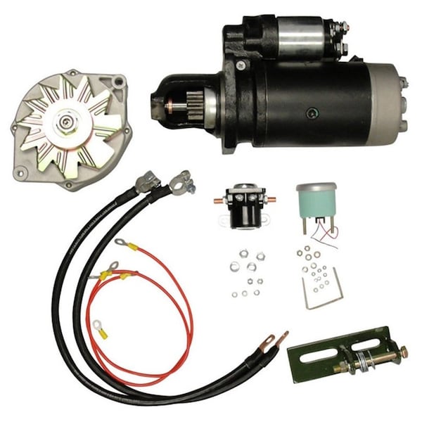 Aftermarket Alternator And Starter Conversion Kit 24V to 12V Fits John Deere 4020 3010 4010 30 - ELS60-0192