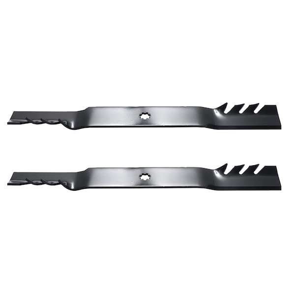 Oregon Lawn Mower Blades 2-pc Set, Gator G3, 21-3/8'' 7 pt. star for 42'' Deck, fits John Deere - 528932